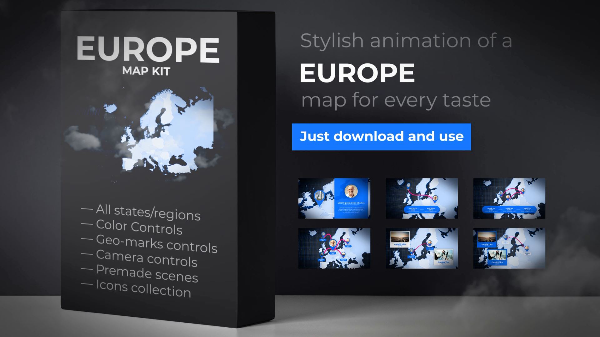  Map of Europe with Countries - Europe Map Kit 