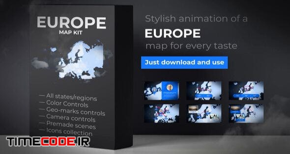  Map of Europe with Countries - Europe Map Kit 