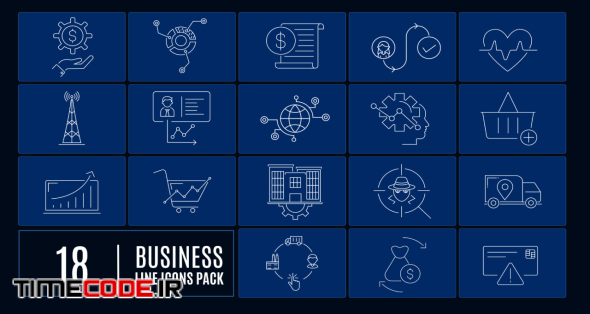 Business Line Icons Pack