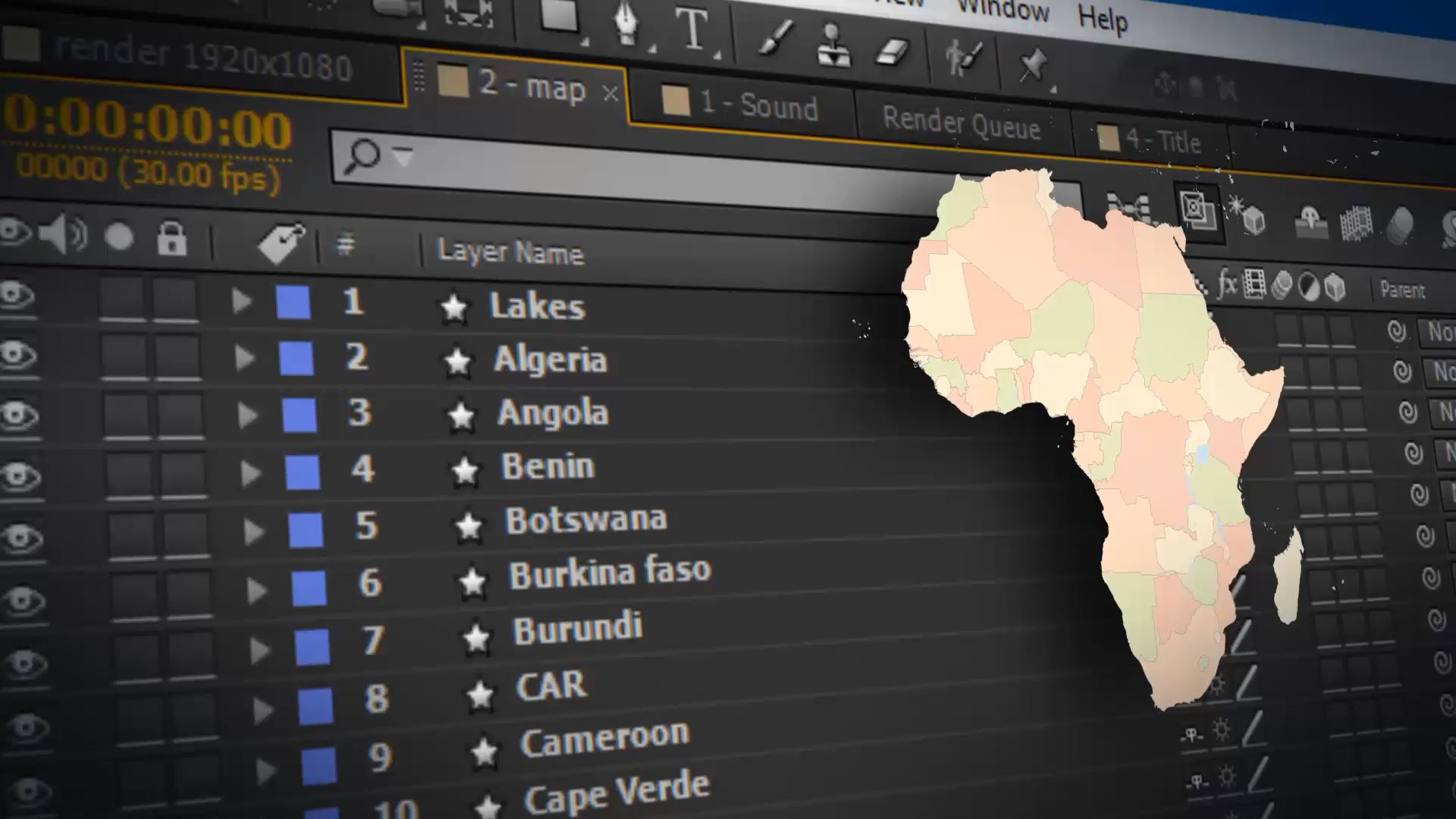  Africa Animated Map - Africa Map Kit 