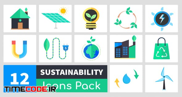  Animated Sustainability Icons Pack 