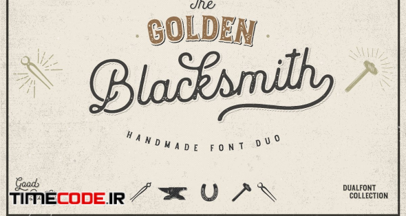 The Golden Blacksmith | Stunning Display Fonts