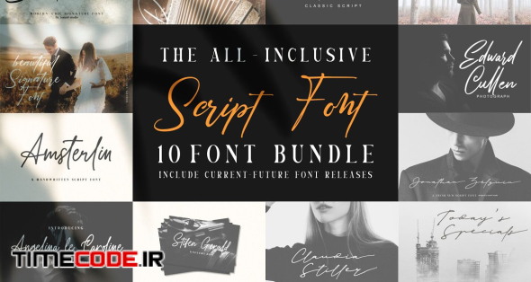 Handwritten-Script Font Bundle | Stunning Script Fonts