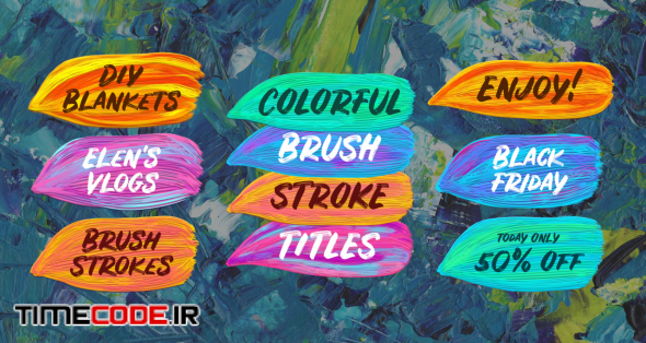 Colorful Brush Strokes