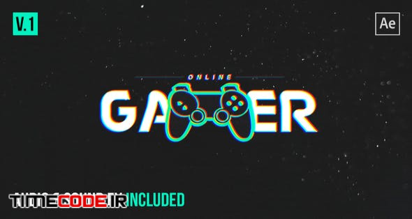  Gamer Glitch Logo Reveal 