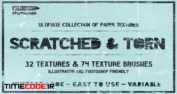 Scratched & Torn Paper Textures | Custom-Designed Textures