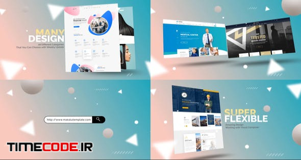  Abstract Website Mockup Promo 