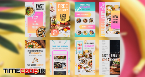 Food Delivery Stories Pack