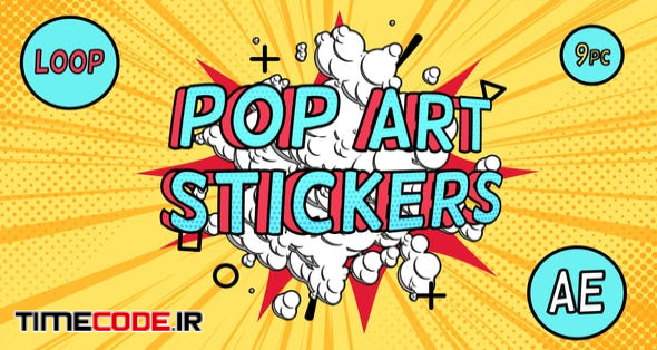  Pop-Art Sale Stickers 