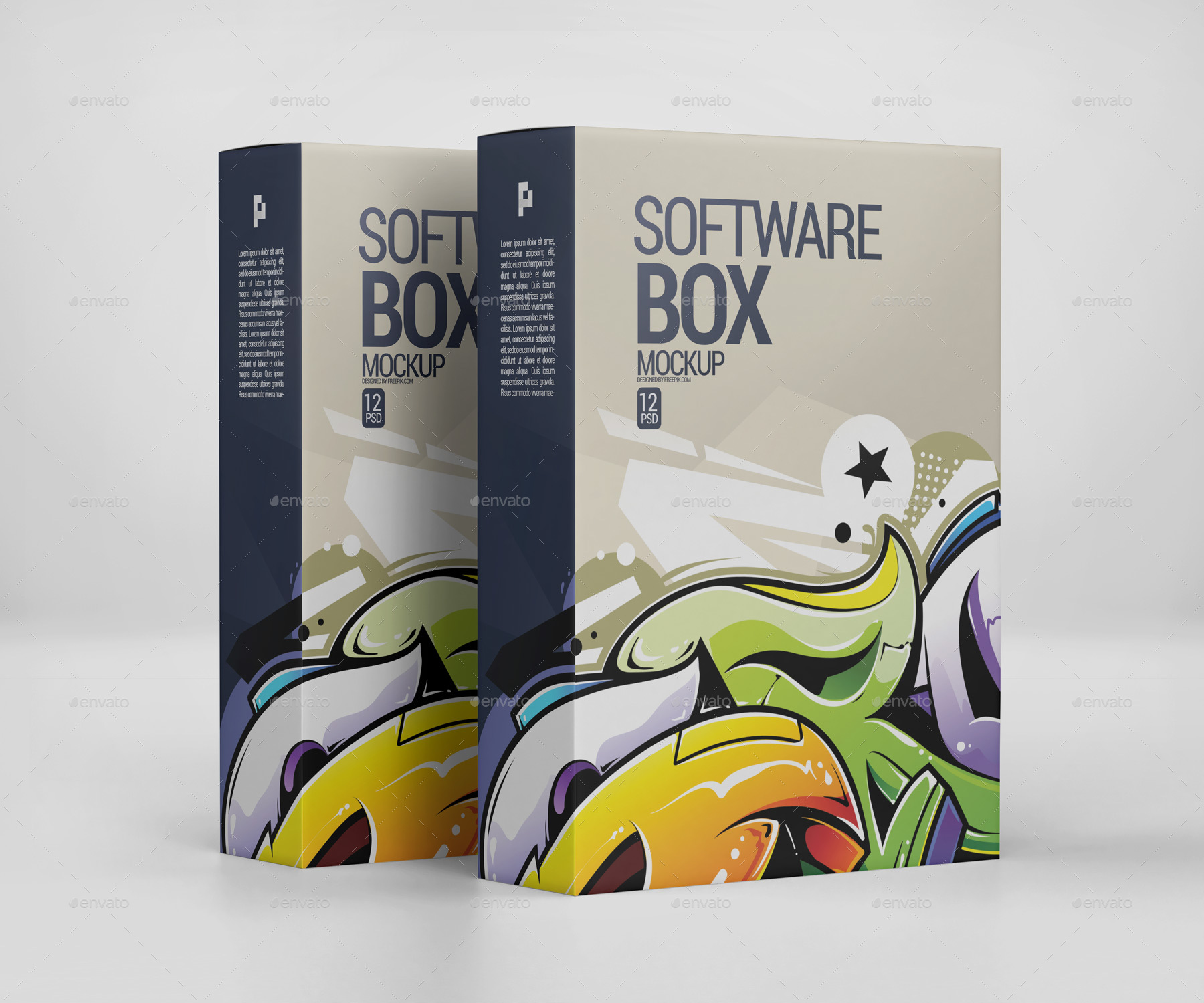 Download دانلود موکاپ جعبه بسته بندی نرم افزار Software Box Mockup ...