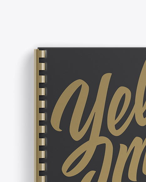 Notebook With Ring Binger Mockup 