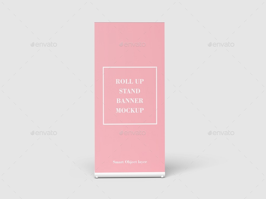 Roll Up Banner Stand Mockup