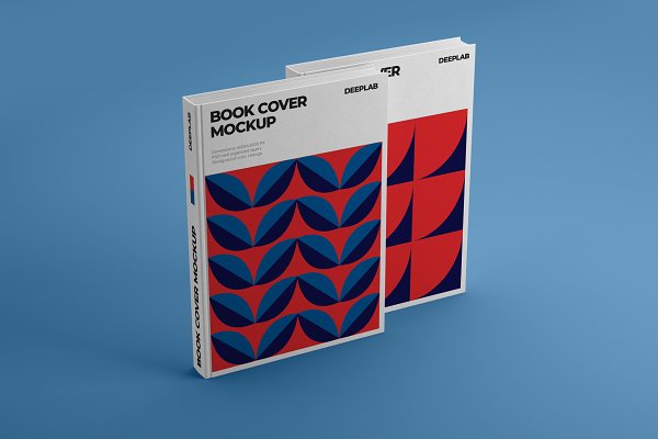 Download دانلود موکاپ کاور کتاب Vertical Book Hardcover Mockup Set ...