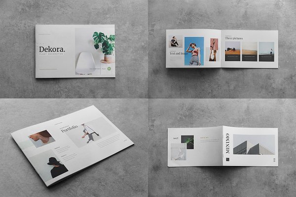 Landscape Brochure Mock-Up | Creative Print Mockups