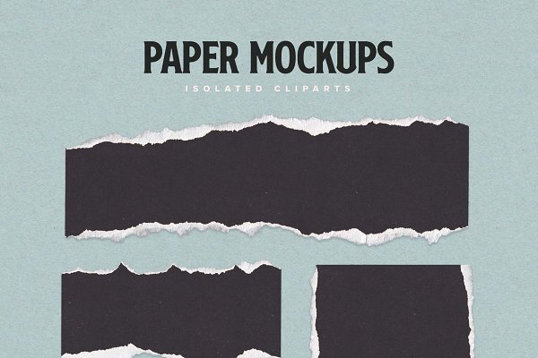 Torn Paper Cliparts & Mockups | Creative Scene Creator Mockups