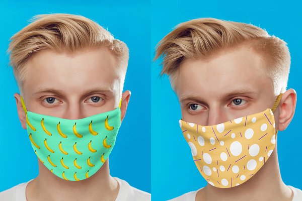 Medical Mask Mock-Up Set | Creative Mockup Templates