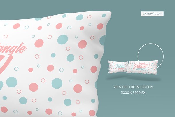 Long Rectangular Pillow Mockup Set | Creative Product Mockups