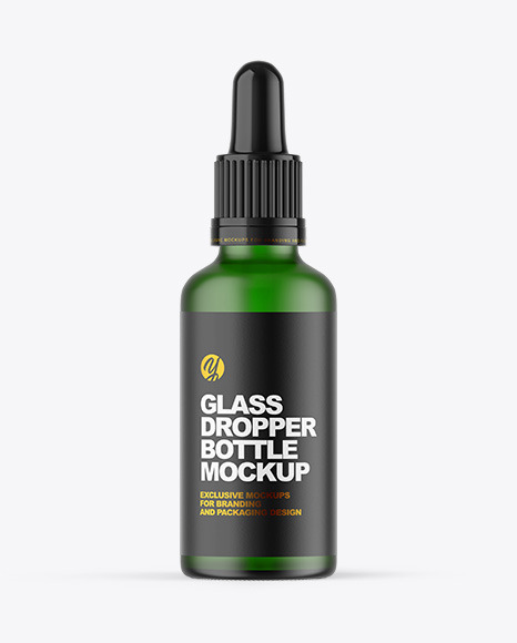 Download دانلود موکاپ قطره چکان Frosted Green Glass Dropper Bottle Mockup 58998 - تایم کد | مرجع دانلود ...