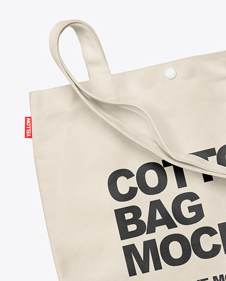 Cotton Bag Mockup in Apparel Mockups on Yellow Images Object Mockups