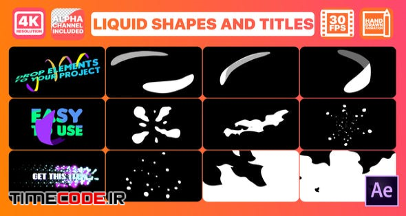  Liquid Shapes And Titles | After Effects 