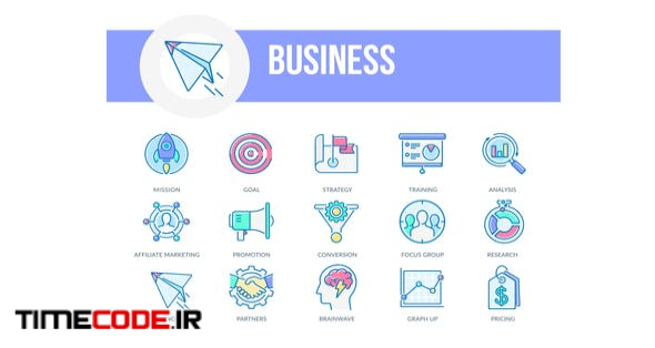  Business - Filled Outline Animated Icons 