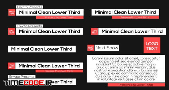  Minimal Clean Lower Thirds 