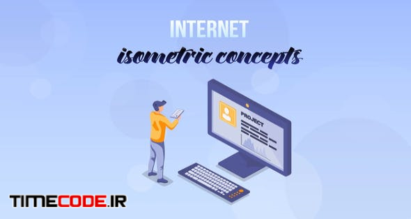  Internet - Isometric Concept 