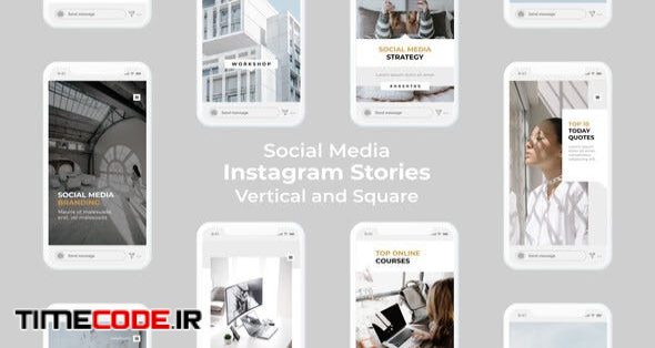  Social Media Instagram Stories | Vertical and Square 