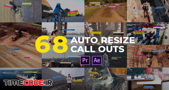  Auto Resizing Call-Outs l MOGRT for Premiere Pro 