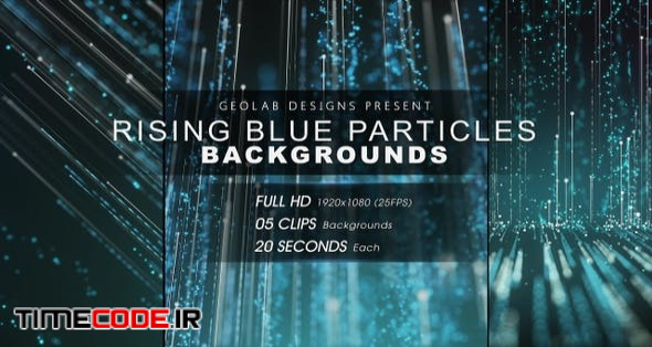  Rising Blue Particles Backgrounds 