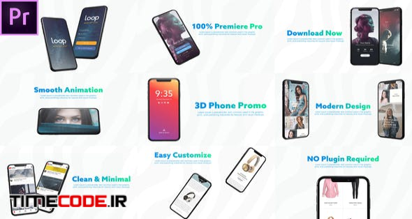  3D Smartphone Presentation for Premiere Pro 