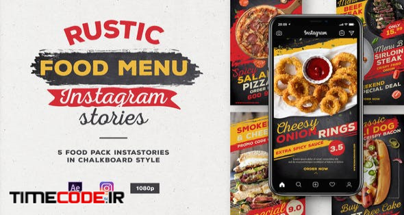  Rustic Food Menu Instagram Stories 