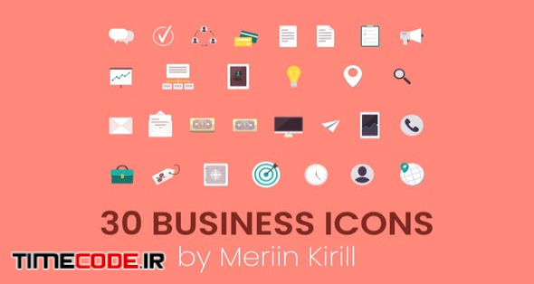  30 Animated Business icons 
