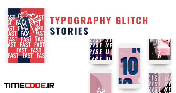  Glitch Stories Typography Pack 