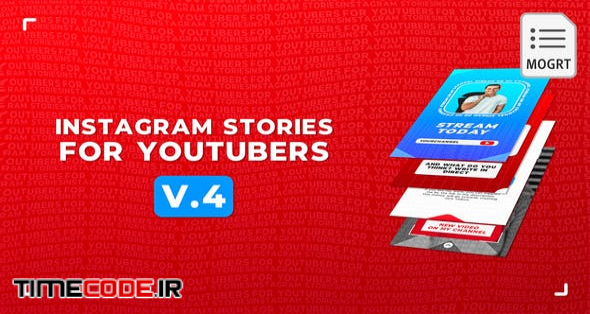  Instagram Stories For YouTubers v.2 - MOGRT 