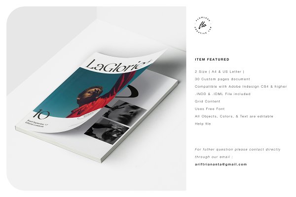 GLORIE Editorial Lookbook | Creative InDesign Templates