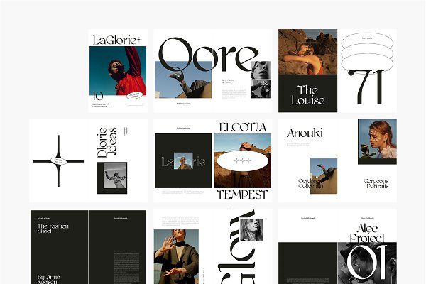 GLORIE Editorial Lookbook | Creative InDesign Templates
