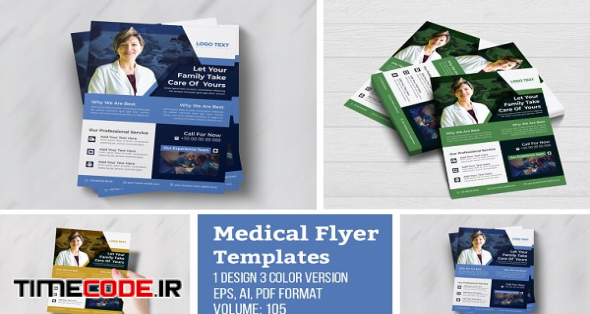 Modern Creative Medical Flyer | Creative Illustrator Templates