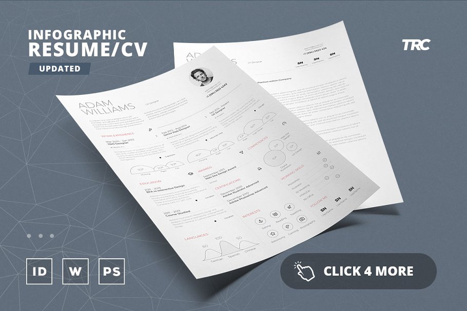 Infographic Resume/Cv Template Vol.4 | Creative InDesign Templates