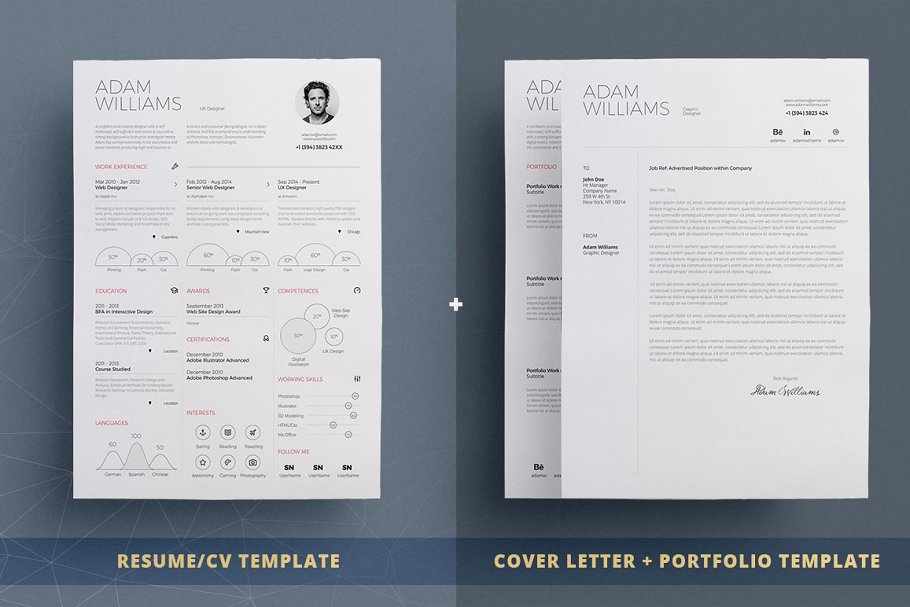 Infographic Resume/Cv Template Vol.4 | Creative InDesign Templates