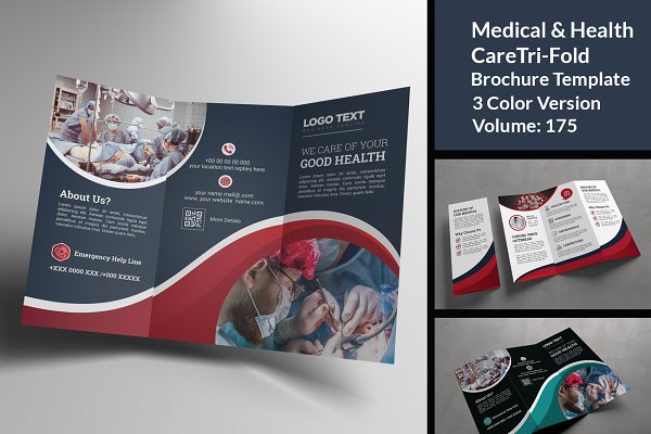 COVID-19 Medicla Trifold Brochure | Creative Illustrator Templates