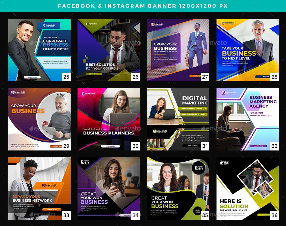 50 Instagram & Facebook Business Banners