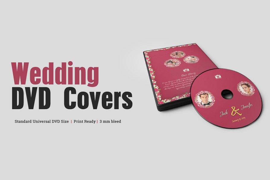 Wedding DVD Cover | Creative Photoshop Templates