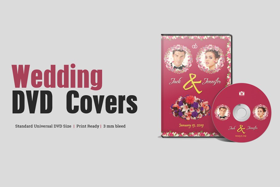Wedding DVD Cover | Creative Photoshop Templates