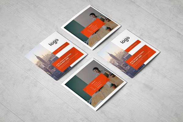 Square Tri Fold Brochure | Creative Illustrator Templates