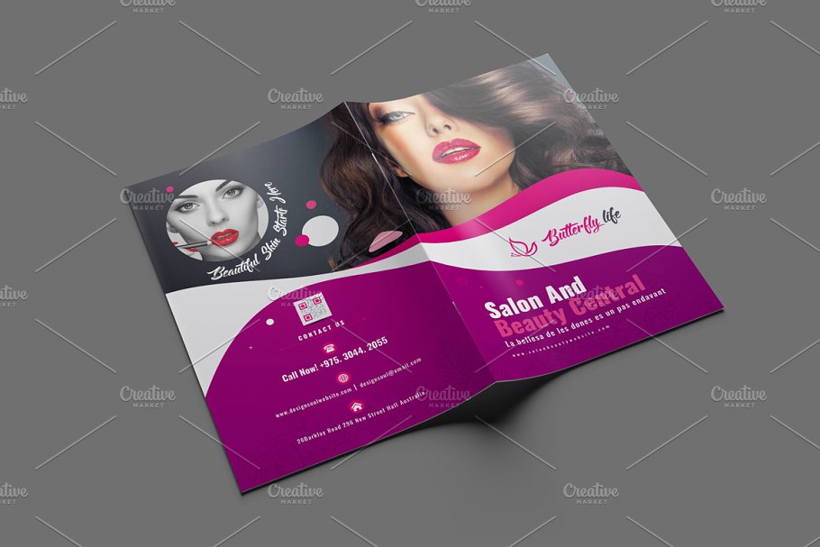 Beauty Saloon Brochure Templates | Creative Photoshop Templates