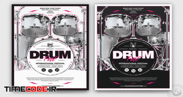 Drum Fest Flyer Template | Creative Photoshop Templates