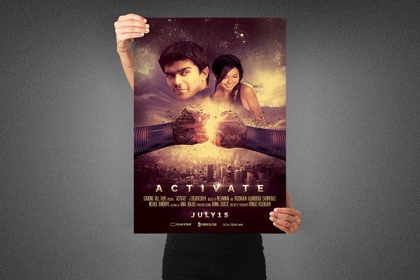 Activate Movie Poster Template | Creative Photoshop Templates