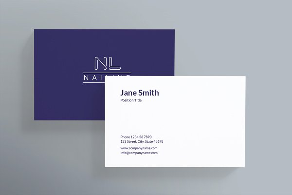 Nail Studio Business Card | Creative Illustrator Templates