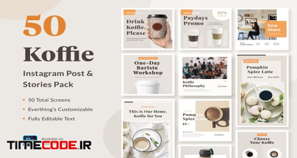 Instagram Template - Koffie | Creative Instagram Templates